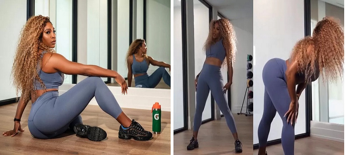 Serena Williams shows off style
