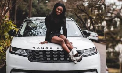Simone Biles Range Rover car