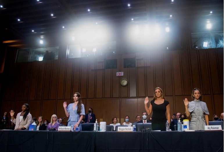 Olympic gymnasts Simone Biles, McKayla Maroney, Maggie Nichols, and Aly Raisman told the Senate they knew of other young girls who were assaulted by Larry Nassar in the 18 months after the FBI was first formally told of the abuse