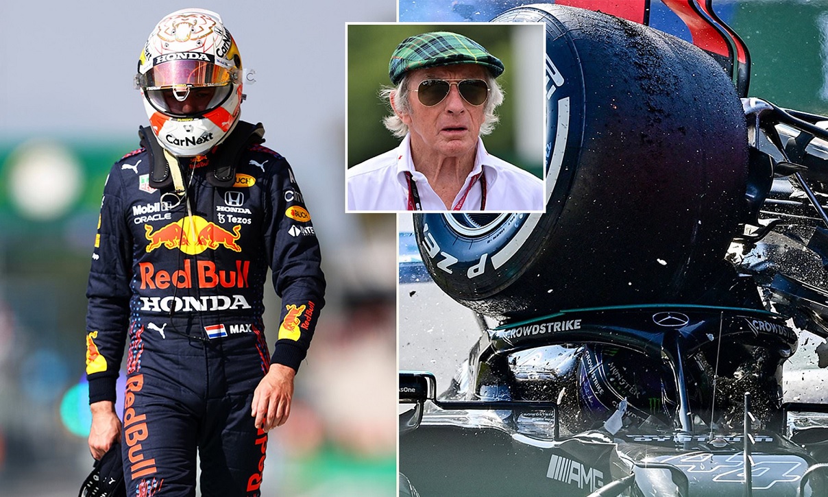 Sir Jackie Stewart believes Max Verstappen has some growing up to do after explosive crash with Lewis Hamilton