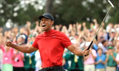 Tiger Woods excited