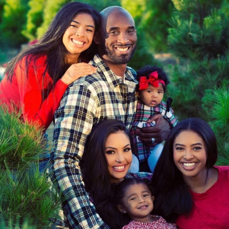 Vanessa Bryant along with her family