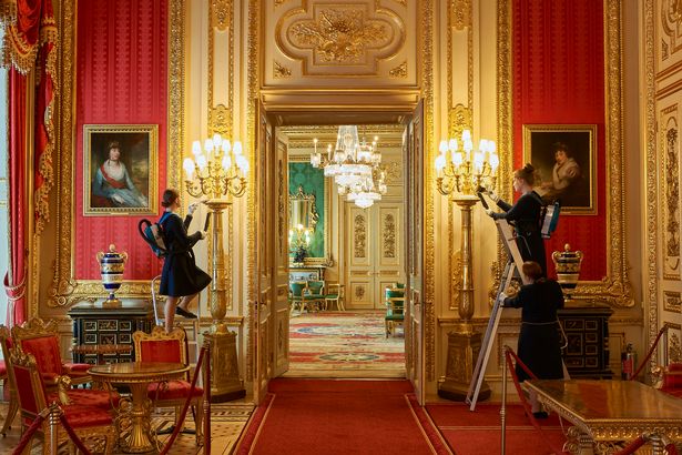 Inside Queen's little-known Windsor drawing room - never before seen by public