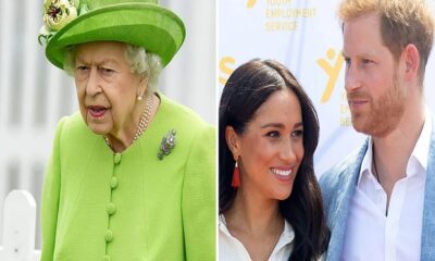 Queen Elizabeth, Prince Harry and Meghan Markle