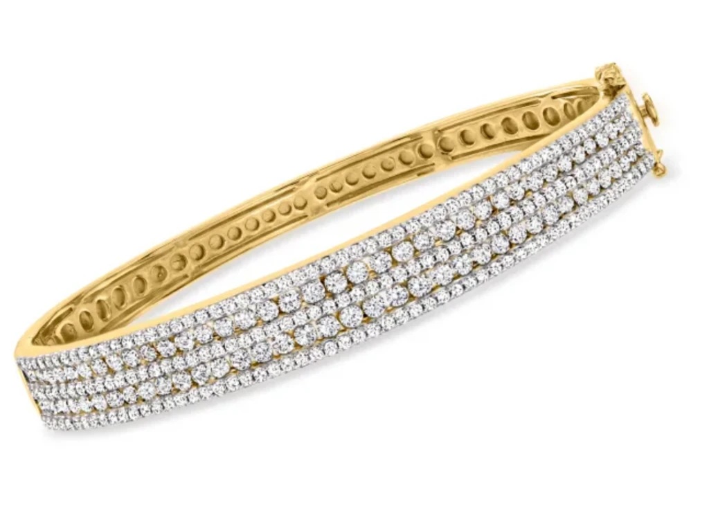 Serena Williams David Yurman Crossover Cuff Bracelet with Diamonds