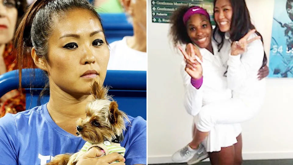 Serena Williams and physio Esther Lee