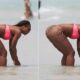Serena Williams beach poses