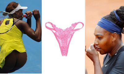 Venus Williams pantless while Serena cautions