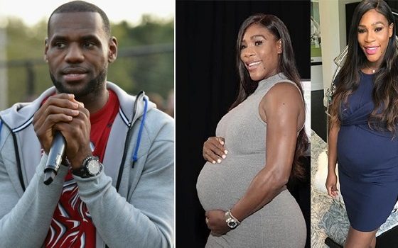 LeBron James, Serena Williams pregnant