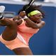Serena Williams leg up poses court