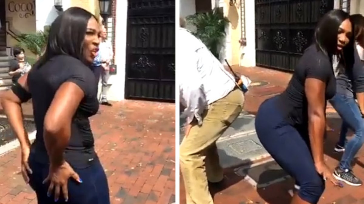 VIDEO Serena Williams twerking lessons