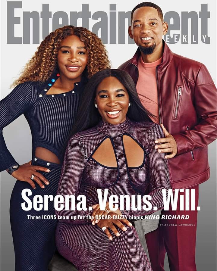 Serena, Venus Williams and Will Smith