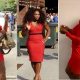 Serena Williams eye popping red dress
