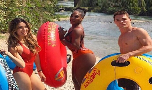 Serena Williams pictures at San Marcos River