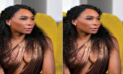 Venus Williams flashes hint of cleavage in sporty black jacket pics