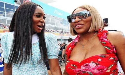 Serena and Venus Williams appeared to be in good spirits