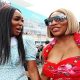 Serena and Venus Williams appeared to be in good spirits