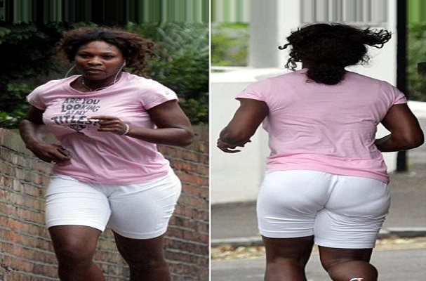 Are you looking at my titles asks Serena Williams as she jogs around Wimbledon