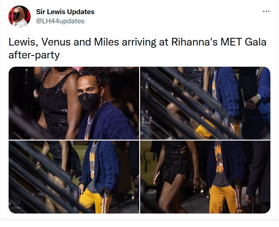 Lewis Hamilton and Venus Williams