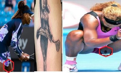 Serena Williams tattooed body