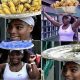 Funny: Serena William Hawking Plantain Chips, Pure Water with Her Trophy Tray