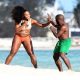 Serena Williams had a fight on the beach with a friend