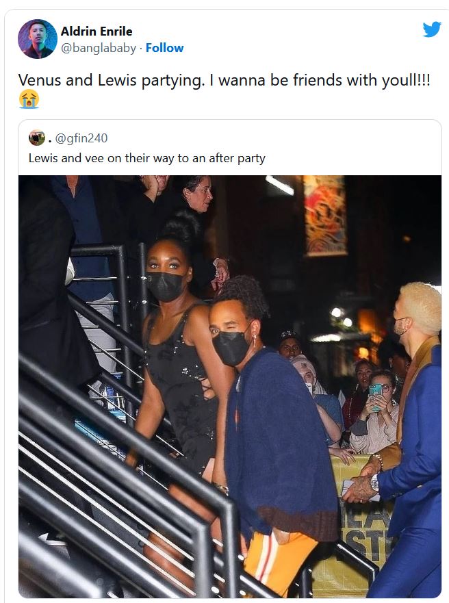 Venus Williams Dating Wealthy Black Man Lewis Hamilton