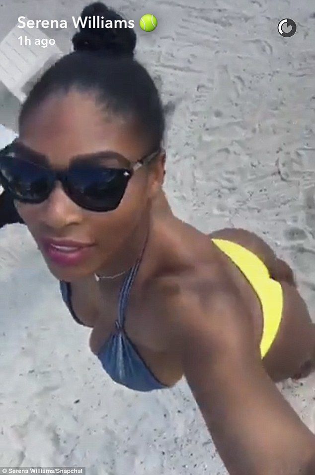 Serena Williams showcases her stunning physique in skimpy