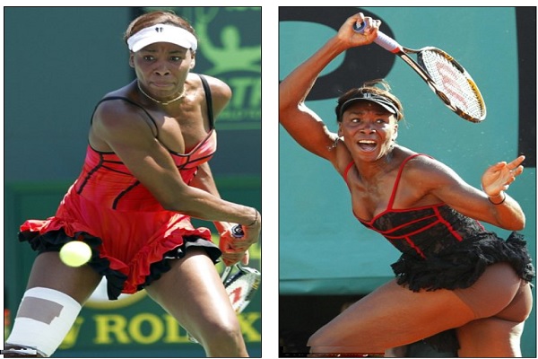 Venus Williams in another of her own designs at a tournament in Florida in March last year