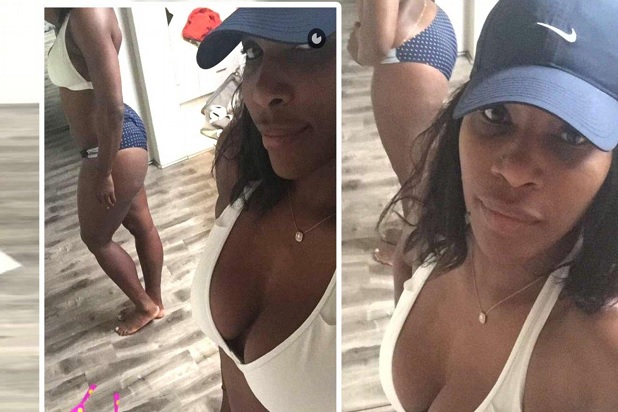 Serena Williams' Snapchat selfies shows off fit body