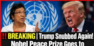 ‼️BREAKING | Trump Snubbed Again! Nobel Peace Prize Goes to Navi Pillay, Not Donald Trump