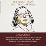 Breaking News: The Nobel Prize in Literature was awarded to the Canadian poet and essayist Anne Carson, recognizing her distinctive contribution to contemporary literature. Carson is