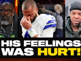 The Big 3 react to an AT&T Stadium worker saying “embarrassing” as Dak walked by…Dak wasted no time pointing out who it was 👀