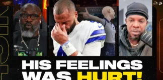 The Big 3 react to an AT&T Stadium worker saying “embarrassing” as Dak walked by…Dak wasted no time pointing out who it was 👀