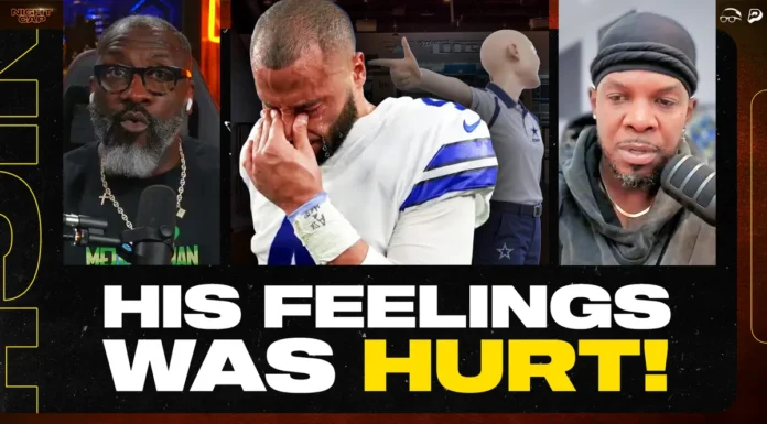 The Big 3 react to an AT&T Stadium worker saying “embarrassing” as Dak walked by…Dak wasted no time pointing out who it was 👀