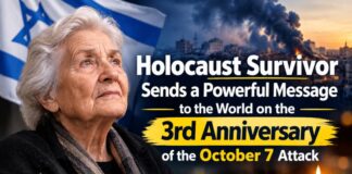 Holocaust Survivor Sends a Powerful Message to the World on the 3rd Anniversary of the October 7 Attacks