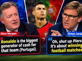 🚨🎙️ Piers Morgan: “Ronaldo is the biggest generator of cash for that team (Portugal). ” Simon Jordan: “Oh, shut up Piers. It’s about winning football matches.” 🚨🎙️ Piers Morgan: “Ronaldo is the biggest generator of cash for that team (Portugal). ” Simon Jordan: “Oh, shut up Piers. It’s about winning football matches.”
