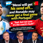 ⚽ MESSI GETS HIS SEND-OFF… BUT WHAT ABOUT RONALDO? 🇦🇷🇵🇹 Piers, Simon & Kaveh debate the very different endings to two legendary international careers. ⚽ MESSI GETS HIS SEND-OFF… BUT WHAT ABOUT RONALDO? 🇦🇷🇵🇹 Piers, Simon & Kaveh debate the very different endings to two legendary international careers.