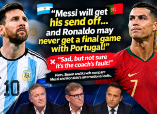 ⚽ MESSI GETS HIS SEND-OFF… BUT WHAT ABOUT RONALDO? 🇦🇷🇵🇹 Piers, Simon & Kaveh debate the very different endings to two legendary international careers. ⚽ MESSI GETS HIS SEND-OFF… BUT WHAT ABOUT RONALDO? 🇦🇷🇵🇹 Piers, Simon & Kaveh debate the very different endings to two legendary international careers.